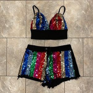 Missguided Multicolor Sequin Set